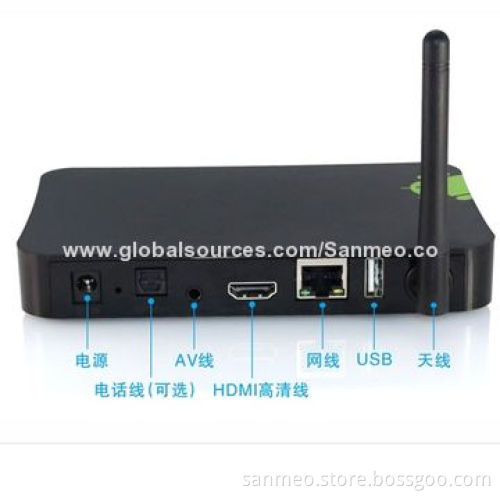 Android 4.2 Dual-core TV Box, Latest Full HD Movie Online Play Films and Television Programs SD Card